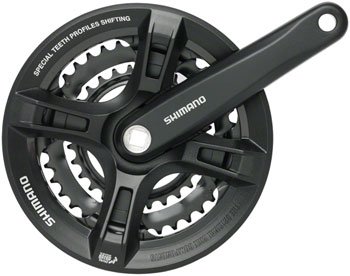 SHIMANO Altus 7/8 Vitesse Montagne pour vélo pédalier - Noir - fc-m311 