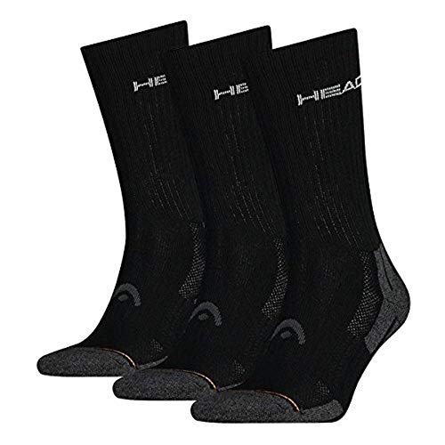Head Performance - Chaussettes de sport - Lot de 3 - Homme - Noir (Black) - FR: 35-38 (Taille fabricant: 35/38)