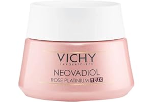 Vichy Crema Contorno De Ojos, Para Pieles Maduras y Apagadas, Alisa las Arrugas, Reduce Párpados Hinchados, Formulado con Cafeína y Calcio Fortificante, Neovadiol Rose Platinium, 15ml