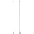 2pcs Blind Wand for Window Blinds,Vertical Blinds Replacement Stick Clear Plastic Blind Opener Stick Blind Stick with Hooks and Grips,12in Length Drapery Wand Curtain Pull Rod,Blinds Opener Accessory