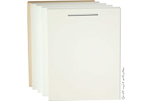 Holzgrusskarten.at Geschirrspülerfront voll-, teilintegrierte Spülmaschinen, Geschirrspülertür in Creme Magnolia - 444 x 665 mm, 19mm Stärke