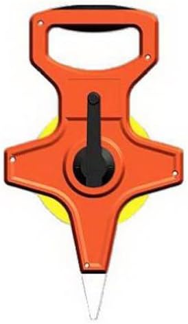 Open-Reel Tape Measure, High-Viz Orange, Fiberglass, 1/2-In. x 200-Ft.
