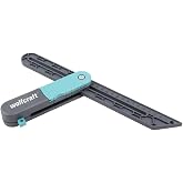 wolfcraft I 6958000 I 6958000 I entegre işaretleme &ouml;l&ccedil;&uuml;s&uuml; I i&ccedil; ve dış k&ouml;şelerde a&ccedil;ı ve duvar ge&ccedil;işlerini alma ve aktarma I ze