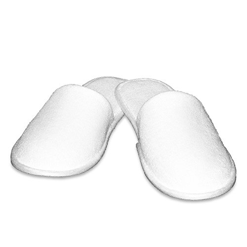 Preisvergleich Produktbild 2, 5 & 10 Paar Stubenfein Frottee Slipper, geschlossen 38-44 (10)