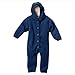 Disana - Walk-Overall, 8-15 months (Height 28-31) (74/80), Marine, 100% Organic Merino Wool