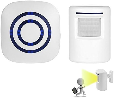 eFonto Door Chimes,Wireless Motion Sensor Smart Visitor doorbell Home Security Driveway Alarm with 1 Plug-in Receiver and 1 PIR Detector Weatherproof
