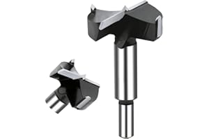 NICAVKIT 45mm Brocas Forstner de carburo para madera, Taladro de madera de carburo, Broca Fresadora Madera Hole Saw, Broca De Alas Planas Para Taladrar En Madera, Plástico, Madera Contrachapada