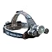 Produktbild Aluminium LED Kopflampe 1 x XML T6 + 2 x R5 LED LED Stirnlampe Fahrad Front Motorrad Lampe Fahrrad Lampen Taschenlampe für Camping Wanderung Jagd Stirnleuchte