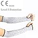 Produktbild Schnitt Ärmel 35,6 cm Schnitt Proof Knit Handschuhe – Level 5 Schutz, Slash beständig lang Garten-Ärmel mit Daumen Slot verhindert, dass Kratzer, Kratzer Hautreizungen vor UV-Schutz, 1 Paar