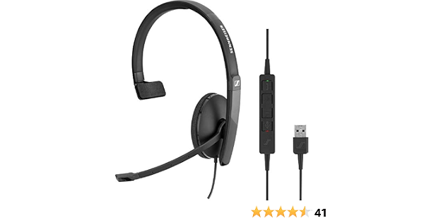 Sennheiser SC 130 Headset USB Mono 508314, Schwarz: Amazon.de: Computer \u0026  Zubehör