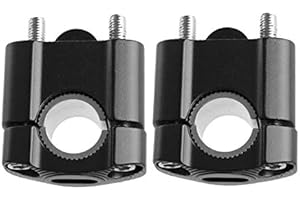 MASO Motorrad-Lenkererhöhungen, universelle Motorrad-Lenkererhöhungen, passend für 22 mm, 28 mm, Aluminiumlegierung, langlebig, Schwarz