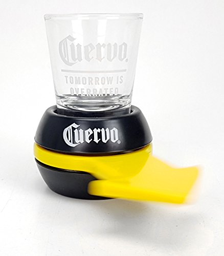 Preisvergleich Produktbild Jose Cuervo Trinkspiel Partyspiel „Spin the Shot“ Flaschendrehen mit Shotglas