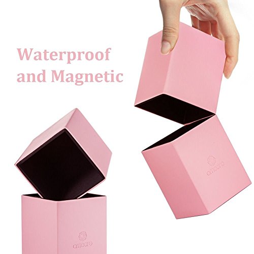 amoore 8 Stück Make Up Buersten Make Up Pinsel Set Pinselsets Holzgriff mit der PU Leder Pinsel Eimer Kosmetik - 9