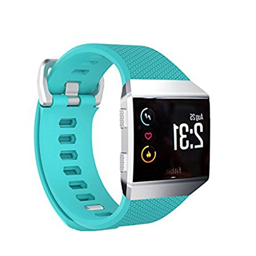 Preisvergleich Produktbild Royalr Soft-Zubehör Ersatzband Metallschnalle Gürtel Fitness-Armband-Silikon-Bügel für Fitbit Ionic
