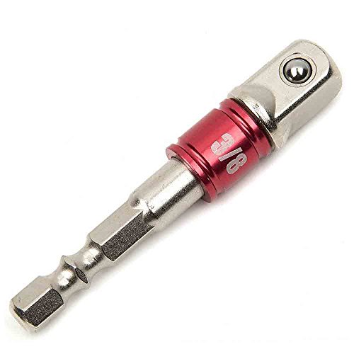 3 tlg 1/4″ 3/8″ 1/2″ Sechskant Stecknussadapter Stecknuss Adapter Steckschlüssel Schraubenschlüssel Nuss Set Verbindung Kopfverlängerung mit Farbbänder für Akkuschrauber - 5