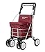 Produktbild Carlett Einkaufstrolley-Rollator Lett 800 ROT Textured, Aluminium, 92,