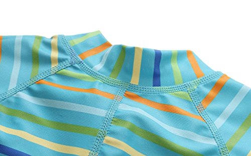 CharmLeaks Baby – Einteiler Badeanzug für Säugling Kinder mit Streifen UV-Schutz 50+ Von 3 Monate Bis 3 Jahre Alt - 4