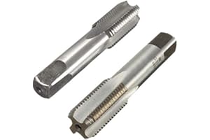 FUBESK Embout de taraud à flûte droite - G1/8 1/4 3/8 1/2 3/4 1 HSS - Taraud conique en métal - Outils de coupe