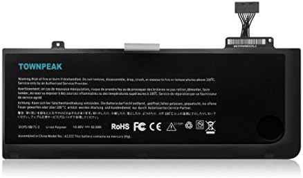 Townpeak A1322 Replacement Battery for Apple Macbook Pro 13" A1278 Mid 2009 2010 2011 2012.Free Screwdrivers [ 10.95V 63.5Wh ]