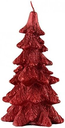 Luxury Red Christmas Tree Shaped Candle