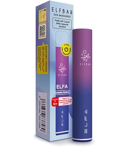 ELF BAR ELFA Pod Kit Mit 500 mAh Akku in Schwarz - Ohne Liquid - Ohne Pods:  Amazon.de: Elektronik & Foto