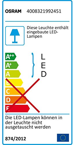 OSRAM POWERPOLE Silber Stehleuchte, 12 Watt, 242 Lumen, 3.000 Kelvin, Warm White, aus Aluminium gefertigt - 2