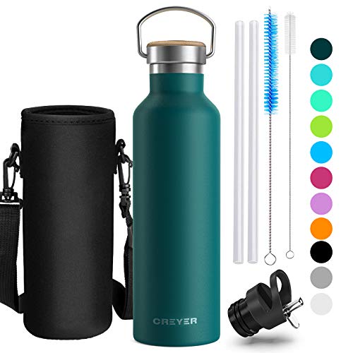 Creyer Stainless Steel Water Bottle, 750ml/26oz Vacuum Insulated Double Walled Stainless Steel Drink Creyer Stainless Steel Water Bottle, 750ml/26oz Vacuum Insulated Double Walled Stainless Steel Drink