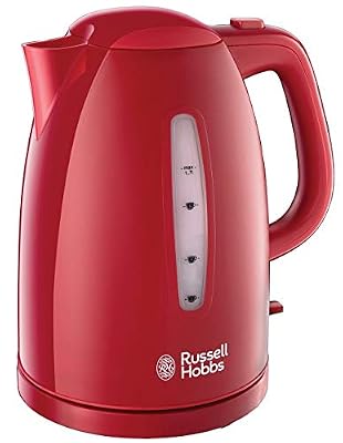 Russell Hobbs 21272-70 Bouilloire Electrique 1,7L Texture Ebullition Ultra Rapide - Rouge