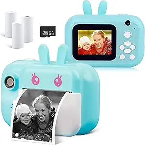 Camera Printer,Mini Camera for Kids,Instant Photo Printer Camera,24MP Digital Camera Toddler Camera with Print Peper,2.4 in HD 1080P Video Camera Selfie Camera Toy Camera Kids Camcorder