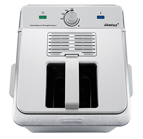 Steba DF 200 Edelstahl-Fritteuse 4 L / komplett zerlegbar / 3 Körbe - 3