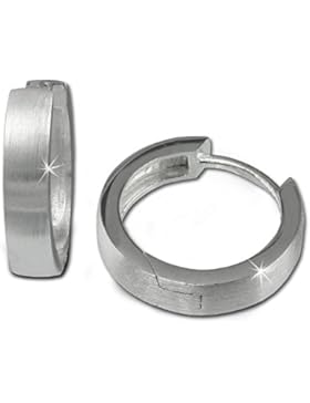 SilberDream Ohrringe Creole Matt 15mm 925 Sterling Silber Ohrring SilberDream Silberschmuck Kollektion SDO348M