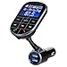 Produktbild LSYSS FM-Transmitter, Bluetooth, FM-Transmitter, Freisprecheinrichtung, kabellos, Adapter Radio, KFZ-Ladegerät mit doppeltem USB/U Disk/TF-Karte Slot/Display 1,44 Zoll/AUX-Eingang
