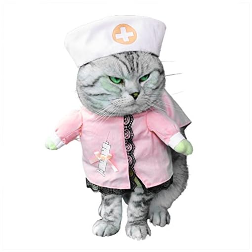 smalllee–Lucky–store-piccolo-cane-vestiti-per-ragazze-e-ragazzi-Gatto-Cane-Costume-da-infermiera-con-cappello-elegante-fiocco-tutte-le-stagioni-rosa