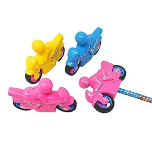 SPOCCO | Pack of 6 | Scooty Style Pencil Sharpner for Birthday Party Return Gifts for Kids ( Pack of 6 Pcs) - 01