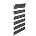 Produktbild OBdeco Doppelrollo Klemmfix 80x150cm Anthrazit Duo Rollo Ohne Bohren mit Klemmträgern Fensterrollo