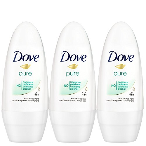 Dove Pure Roll-On Anti-Perspirant Deodorant 50 ml - Pack of 3