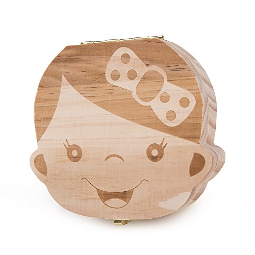 ELENKER Aufbewahrungsbox für Kinder Baby Zähne Milchzähne Box Geschenk für Kinder - 6