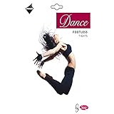 Silky Adult Womens Dance Footless Tights - Black Medium