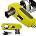 Produktbild Motorrad Sicherheitsschloss,YuanGu Schloss Sicherheitsschloss Diebstahlsicherung Lenker Gasgriffschloss Fahrrad Roller Moped Und ATV,Gelb
