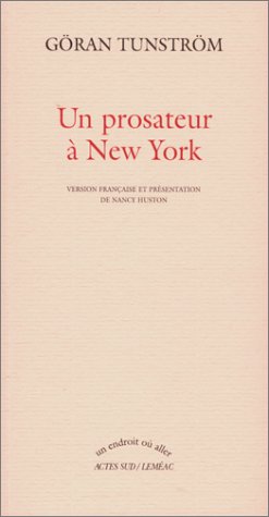 couverture de : Un Prosateur &agrave; New York