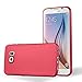 Produktbild Cadorabo Hülle für Samsung Galaxy S6 - Hülle in METALLIC ROT – Handyhülle aus TPU Silikon im Matt Metallic Design - Silikonhülle Schutzhülle Ultra Slim Soft Back Cover Case Bumper