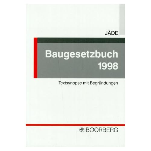 [PDF] Download Baugesetzbuch 1998: Textsynopse mit Begründungen Kostenlos