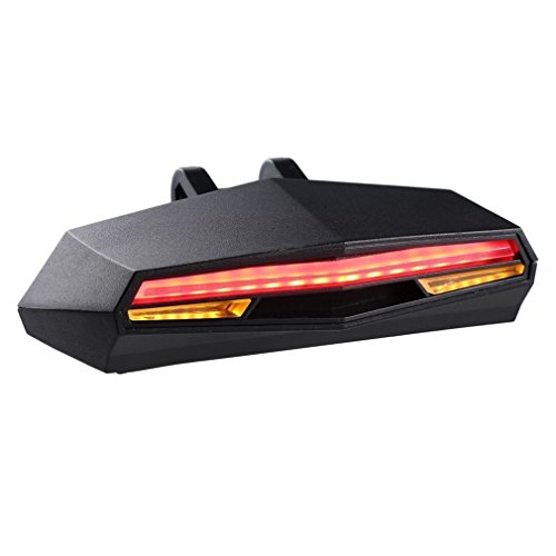 LED Rücklicht,LESHP FahrradLicht USB Aufladbare Fahrradrücklicht Motorrad Warnleuchten 3 Licht Modi ,Wasserdichte ,Energiesparen,Einfach zu Installieren - 2