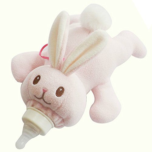 Sanwood Baby Animal Holder Storage Bag Pouch Cover for Milk Bottle (Rabbit)
