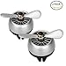 Produktbild Auto Diffusor Kreative Flugzeuge Propeller 1617 EU Air Force II Lufterfrischer Aromatherapie Natürliche Ätherisches Öl Purifier Mit Clip 2 STÜCKE (Silber)