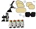 Auto Pearl - Combo Of - Car,Bike Air Alert Tire Valve Cap , Chipkoo Sun Shade Curtain Beige Set of 6 And Car Mobile Stand RS.1160.00