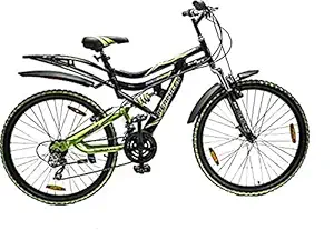 HERCULES TOP Gear CX-70 26X20 18 Speed Black/Green Steel Bike/Bicycle