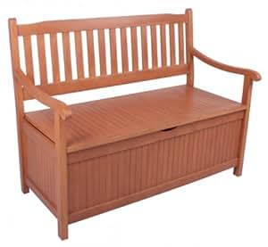 Amazon.de: Gartenbank mit Aufbewahrungsfach, Holzbank, Sitzbank, Truhenbank