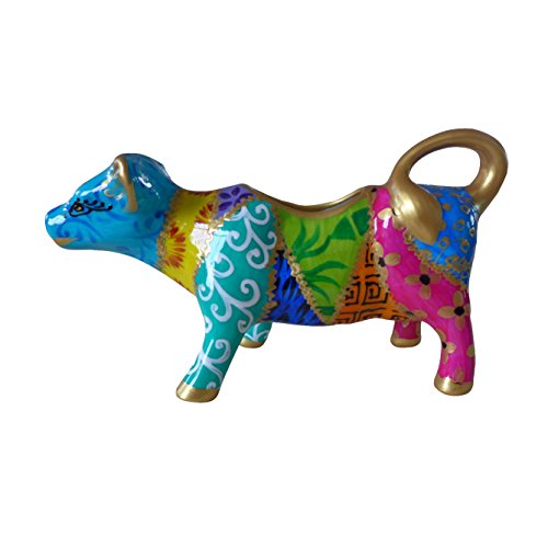 Decorative Wedding Gift, a Painted Jug Porcelain Cow Creamer, 'TATIANA', perfect Christmas present for chefs or cooks! Luxury Gift Box