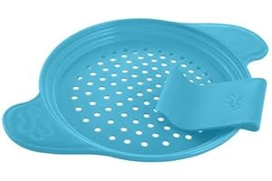 Muxel Spätzlewunder die Alternative für Spätzlebrett, Hobel Spätzlepresse mit Schaber, eisblau